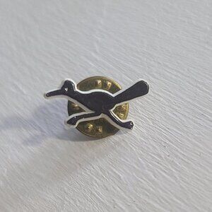 Roadrunner Bird Mascot Vintage Lapel Pin